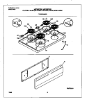 TOP / DRAWER Diagram and Parts List for MEF300PBDK  Frigidaire Range