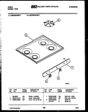 Part Location Diagram of 5308014033 Frigidaire TOP ALMOND