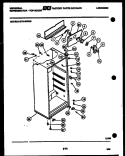 CABINET PARTS Diagram and Parts List for GTN140WG3  Frigidaire Refrigerator