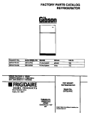 COVER Diagram and Parts List for GRT21PRCW3  Gibson Refrigerator