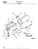 BURNER Diagram and Parts List for F32C336ES0  Frigidaire Dryer