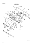 CONTROL PANEL Diagram and Parts List for GLWS1939AS0  Frigidaire Washer
