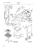 BODY Diagram and Parts List for LFEF3017LSB  Frigidaire Range