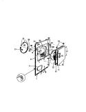FRONT PANEL, DOOR Diagram and Parts List for DG640JXW1  Frigidaire Dryer