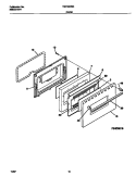 DOOR Diagram and Parts List for TGF330WCDE  Tappan Range