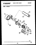 BLOWER AND DRIVE PARTS Diagram and Parts List for DE271KDW6  Frigidaire Dryer