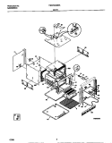 BODY Diagram and Parts List for FEB703CEBA  Frigidaire Wall Oven