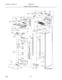 CABINET - FRESH FOOD / REFR Diagram and Parts List for E42BS75EPS  Electrolux Refrigerator