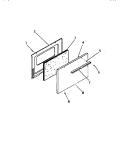OVEN DOOR, PANELS Diagram and Parts List for G24CL0  Frigidaire Range