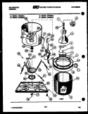 TUB DETAIL Diagram and Parts List for AW300C2W  Kelvinator Washer