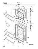 DOOR Diagram and Parts List for FRT18G5AW2  Frigidaire Refrigerator