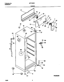 CABINET Diagram and Parts List for MRT18DNCY3  Frigidaire Refrigerator