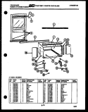 WINDOW MOUNTING PARTS Diagram and Parts List for AR13MS8E1  Frigidaire Air Conditioner