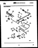 BURNER, MANIFOLD AND GAS CONTROL Diagram and Parts List for 30DGMBWDN0  Tappan Range
