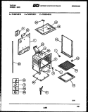 LOWER BODY PARTS Diagram and Parts List for 72-3657-00-10  Tappan Range