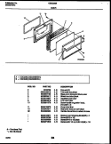 DOOR PARTS Diagram and Parts List for CGC3M6DXH  Gibson Range