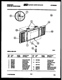 WINDOW MOUNTING PARTS Diagram and Parts List for A05LH5F2  Frigidaire Air Conditioner