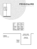 COVER Diagram and Parts List for FGHC2378LE3  Frigidaire Refrigerator