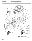 ICE MAKER Diagram and Parts List for FRS26ZGGB0  Frigidaire Refrigerator