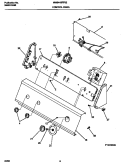 CONTROL PANEL Diagram and Parts List for MWS445RFS2  Frigidaire Washer