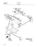 BURNER Diagram and Parts List for MPF311PGWE  Uni Range