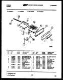 BROILER DRAWER PARTS Diagram and Parts List for 30-2528-00-03  Tappan Range