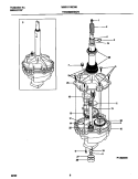 P12M0009 TRANSMISSION Diagram and Parts List for WWX111REW0  Frigidaire Washer