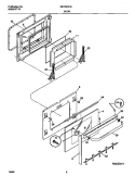 DOOR Diagram and Parts List for MEF325CGS1  Frigidaire Range