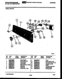 CONSOLE AND CONTROL PARTS Diagram and Parts List for SU211MD2  Frigidaire Dishwasher