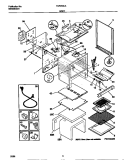 BODY Diagram and Parts List for FGF353CASC  Frigidaire Range