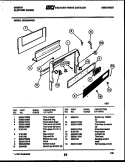 BACKGUARD Diagram and Parts List for CEC2M4WXD  Gibson Range