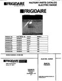 COVER Diagram and Parts List for FED353CCDB  Frigidaire Range