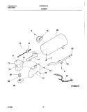 BURNER, VALVE Diagram and Parts List for CGR3600AS0  Frigidaire Dryer