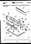 CONSOLE AND CONTROL PARTS Diagram and Parts List for DECSFW1  Frigidaire Dryer