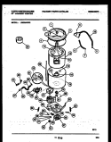 TUB DETAIL Diagram and Parts List for LE600AXW2  Frigidaire Washer Dryer Combo
