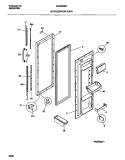 REFRIGERATOR DOOR Diagram and Parts List for GRS24WNCD0  Gibson Refrigerator
