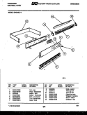 CONTROL PANEL Diagram and Parts List for GPG94BL1  Frigidaire Wall Oven