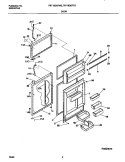 DOORS Diagram and Parts List for FRT18QGFD2  Frigidaire Refrigerator