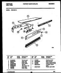 CONTROL PANEL Diagram and Parts List for REG75WL5  Frigidaire Wall Oven