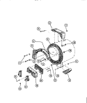 COUNTERWEIGHT SECTION Diagram and Parts List for WF2000DW1  Frigidaire Washer