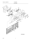 BACKGUARD Diagram and Parts List for FPEF4085KFB  Frigidaire Range