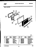 DOOR PARTS Diagram and Parts List for 31-2239-00-06  Tappan Range