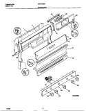 BACKGUARD Diagram and Parts List for WGF325BAWD  Frigidaire Range
