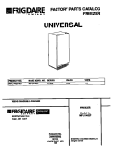 COVER Diagram and Parts List for MFU14M2FW0  Frigidaire Freezer
