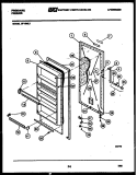 DOOR PARTS Diagram and Parts List for UF16NL2  Frigidaire Freezer
