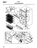 CABINET / CONTROL / SHELVES Diagram and Parts List for FFU20F9CW0  Frigidaire Freezer