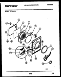 DOOR PARTS Diagram and Parts List for DE150KDD5  Frigidaire Dryer