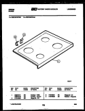 COOKTOP PARTS Diagram and Parts List for CEC1M1WTAB  Gibson Range