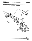 MOTOR, FAN HOUSING, EXHAUST DUCT Diagram and Parts List for FDE336RBT0  Frigidaire Dryer