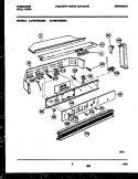 CONTROL PANEL Diagram and Parts List for FEB755BBBA  Frigidaire Wall Oven